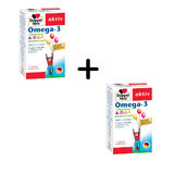 Omega 3 Vitamina A+D+E+C para niños, 2 x 30 cápsulas, Doppelherz