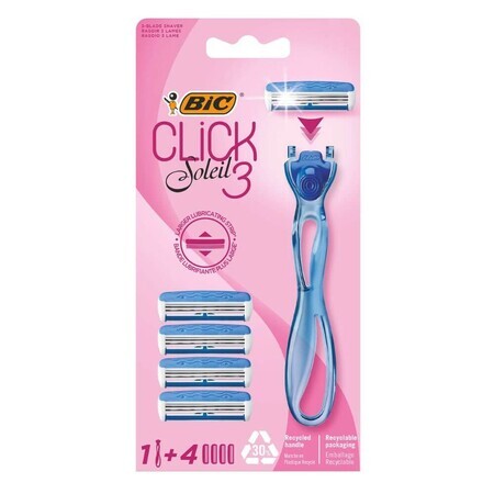 Rasoir 3-lames Hybrid Click Soleil pour femmes, 1 pièce, BIC