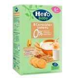 8 Cereals with biscuits, +6 months, 340 gr, Hero Baby