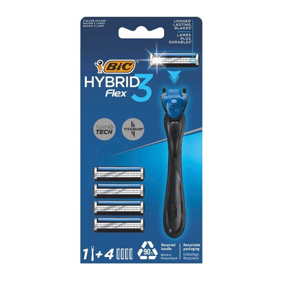 Afeitadora masculina Hybrid Flex3, 1 pz, BIC