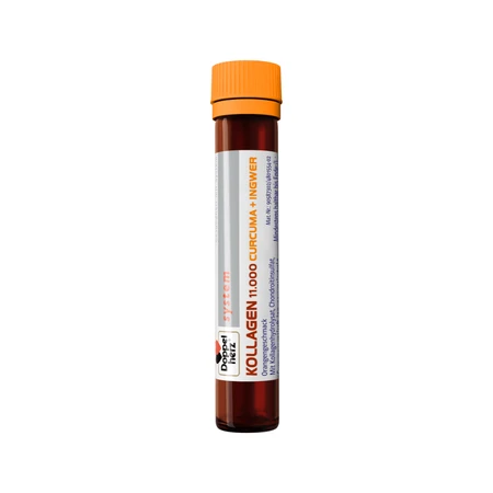Kollagen 11000 Plus Curcuma + Gingembre, 30 flacons, Doppelherz