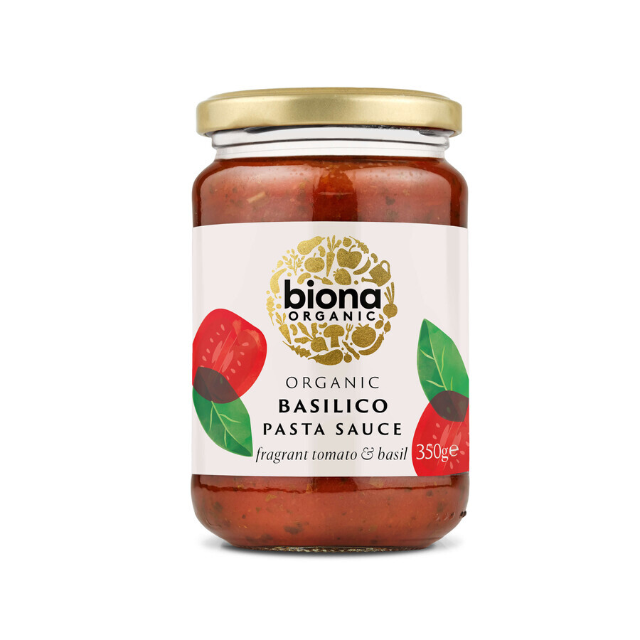 Organic Basil Basilico Sauce with basil, 350 g, Biona