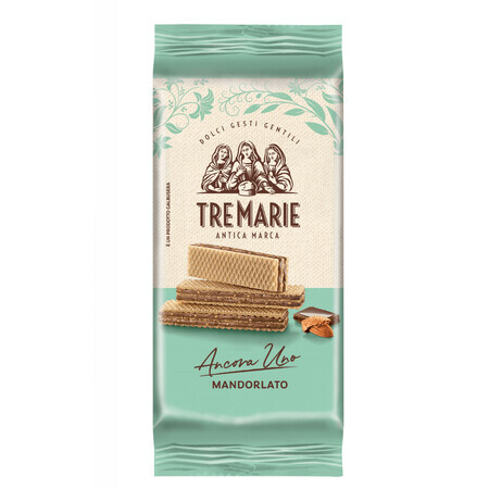 Chocolate and almond wafers, 36 g, Tre Marie