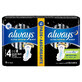 Absorbente Always Duo Pack Ultra Secure Noche, 12 unidades, Talla 4, P&amp;amp;G