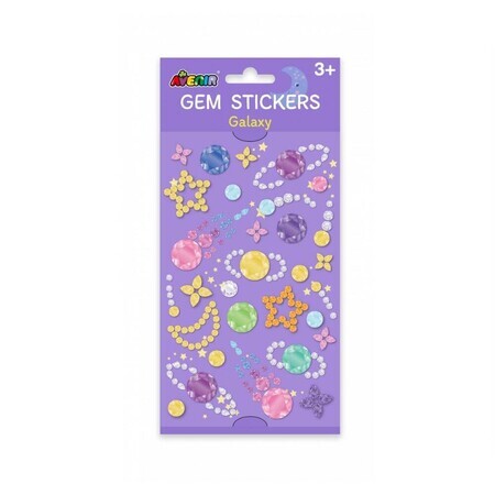 Stickers Shimmering Stones Galaxy, +3 years, Avenir