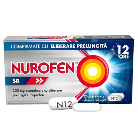 Nurofen SR, 300 mg, 12 compresse a rilascio prolungato, Reckitt Benckiser