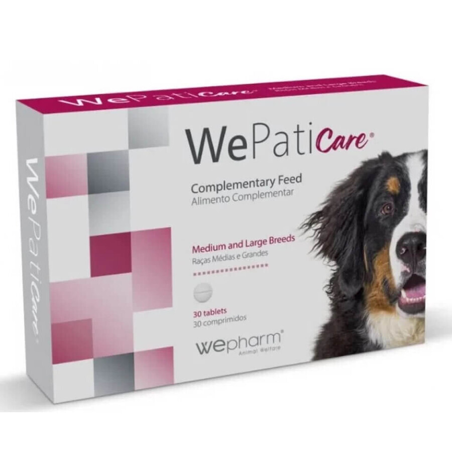 Suplemento hepático para perros medianos y grandes Wepaticare, 30 comprimidos, WePharm