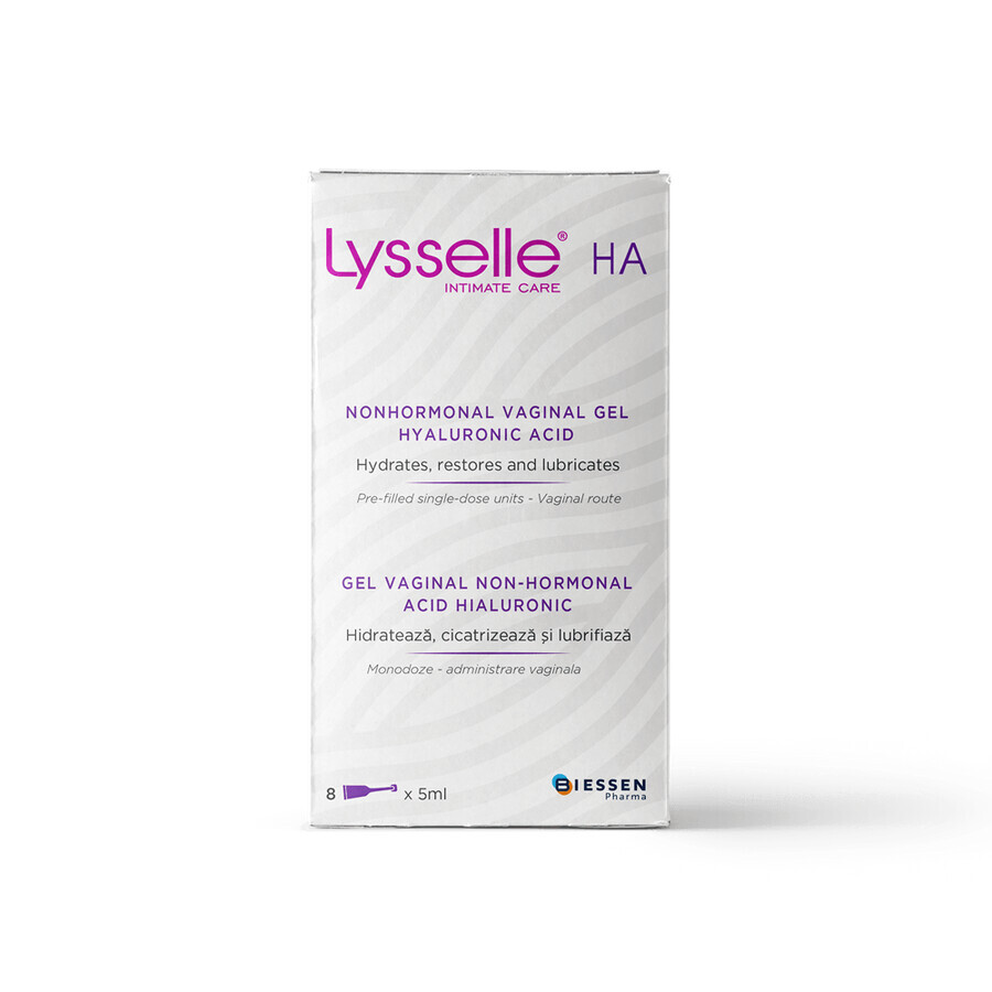 Lysselle non-hormonal vaginal gel, 8 single dose x 5 ml, Biessen Pharma