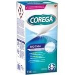 COREGA BIO Tabs 1x136 pcs, comprimés pour le nettoyage des prothèses dentaires