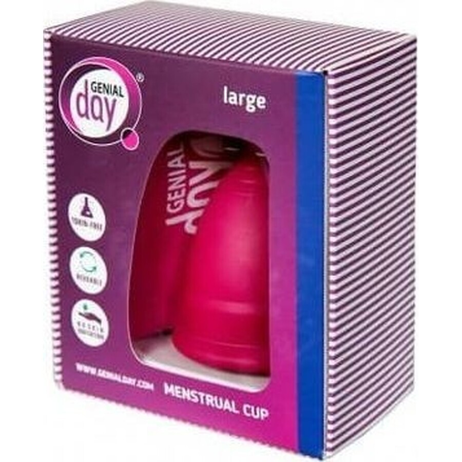 Menstrual cup Genial Day, size L 1×1 pcs, menstrual cup