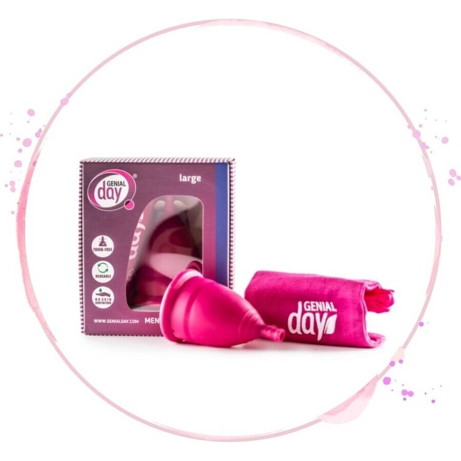 Menstrual cup Genial Day, size L 1×1 pcs, menstrual cup