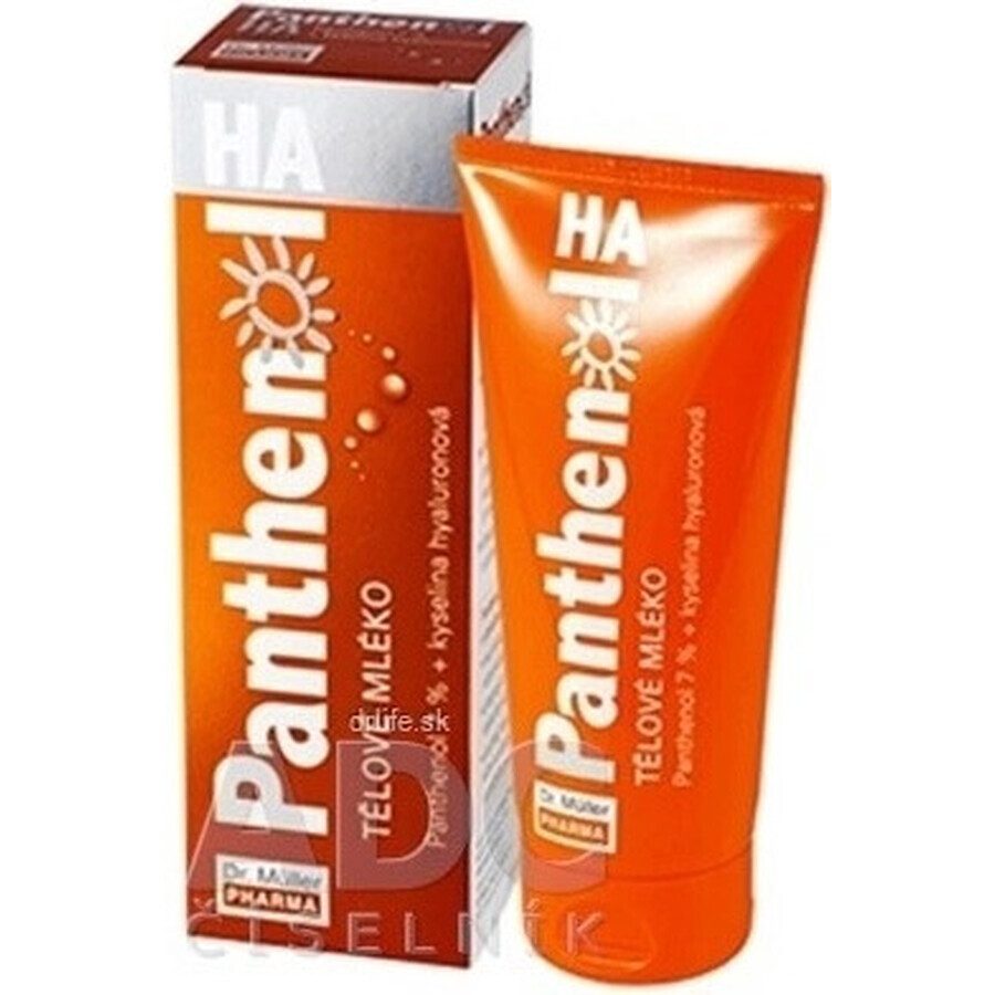 Müller PANTHENOL BODY MILK 1×200 ml, lotion pour le corps