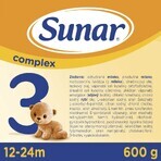 Sunar Complex 3 6×600 g, leche infantil, a partir de 12 meses