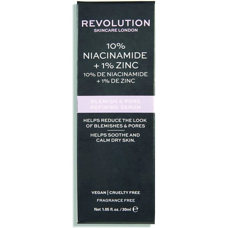 Revolution Skincare Skincare Blemish and Pore Refining Serum - 10% Niacinamide + 1% Zinc Serum 1×1 pc