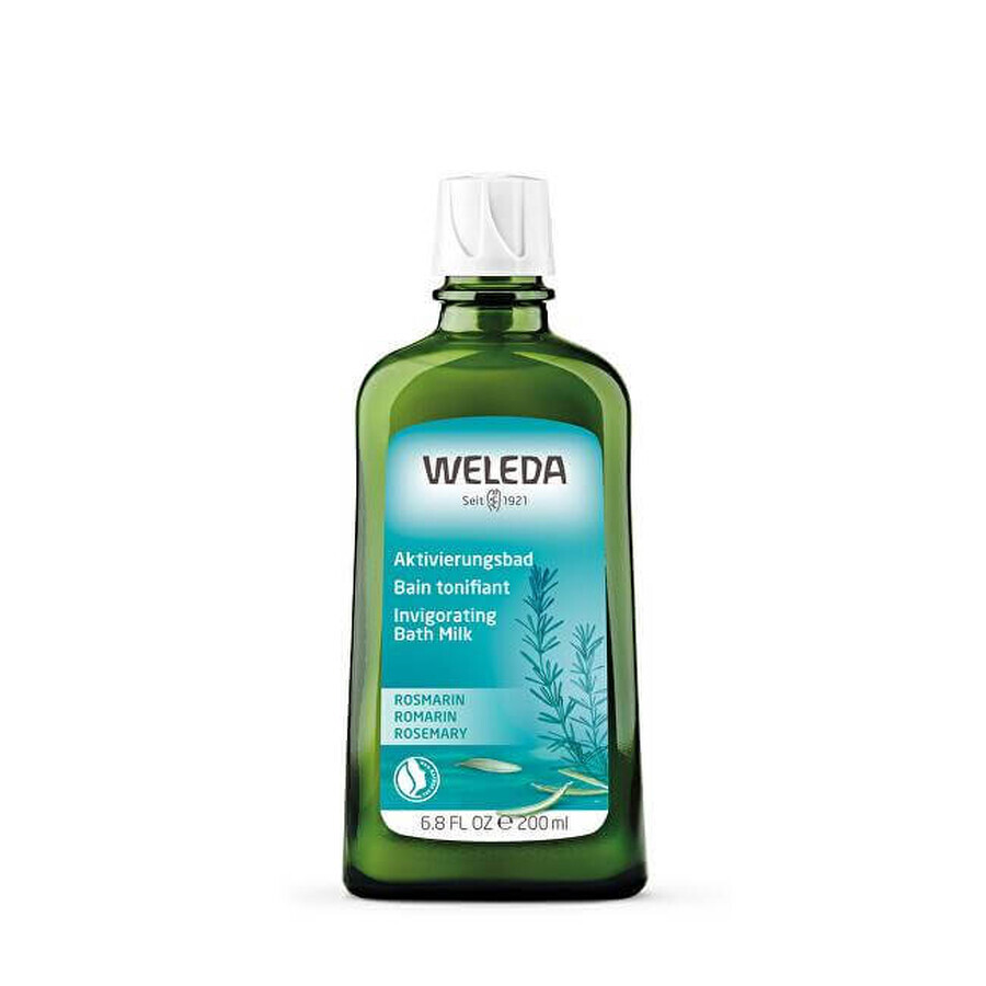 WELEDA Jabón de Baño Tonificante al Romero 1×200 ml, jabón de baño