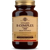 Solgar Vitamine B-complex hoge potentie 50 capsules 1×50 cps, voedingssupplement