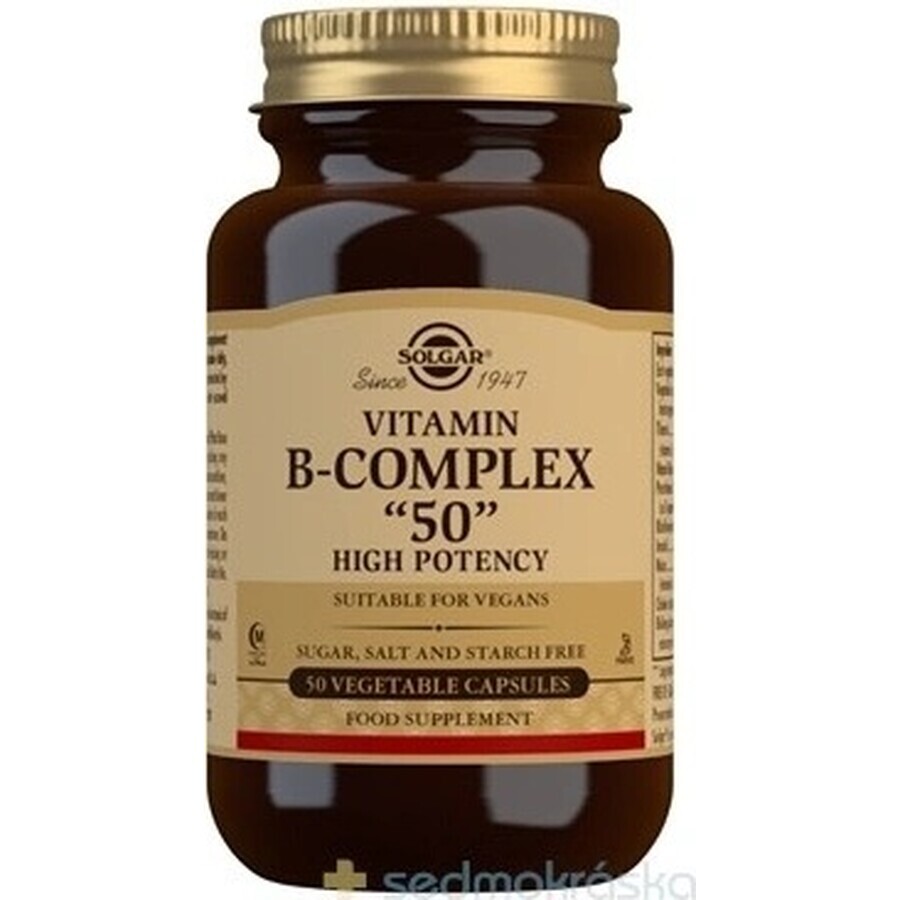 Solgar Vitamina B-complex ad alta potenza 50 capsule 1×50 cps, integratore alimentare