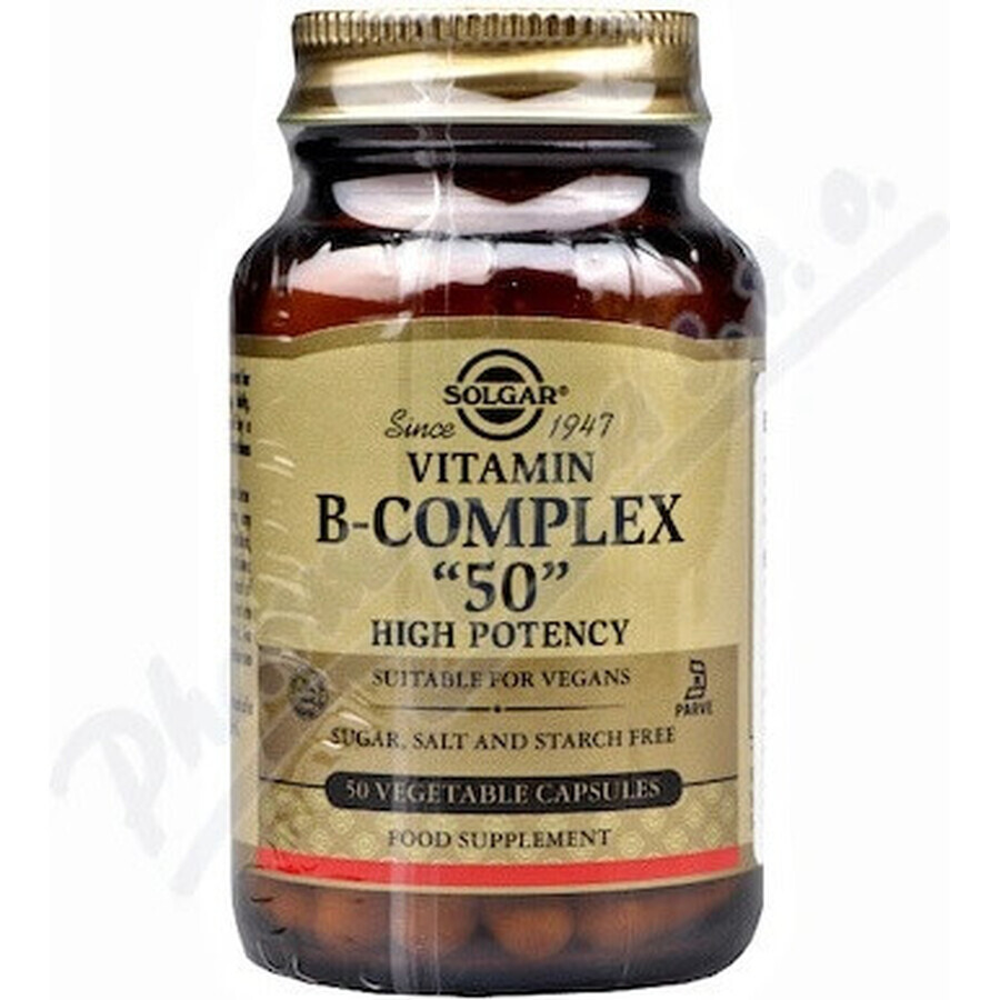 Solgar Vitamina B-complex ad alta potenza 50 capsule 1×50 cps, integratore alimentare