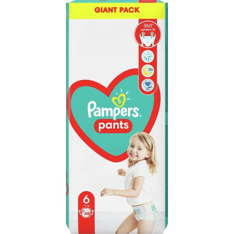 Pañales Pampers GP S6 48 piezas (15+kg) 1×48 piezas