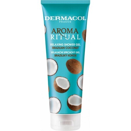 Dermacol Aroma Ritual Brazilian coconut relaxing shower gel 1×250 ml with coconut oil