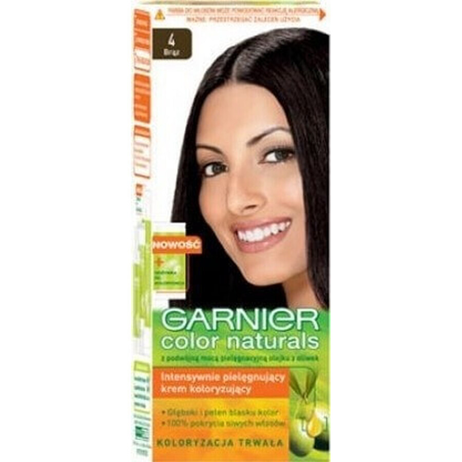 Garnier Color Naturals tinte permanente 4 Castaño Medio 1×1 pieza, color de pelo