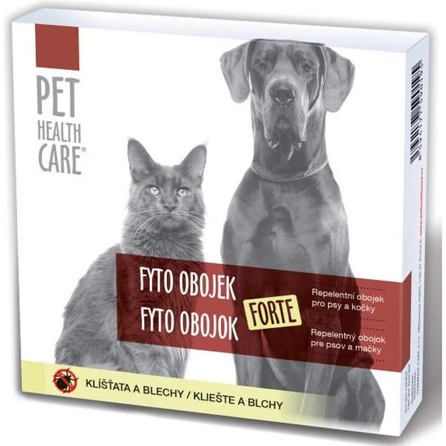 PET HEALTH CARE FYTO COLLAR FORTE 1×1 ud, collar repelente para perros y gatos