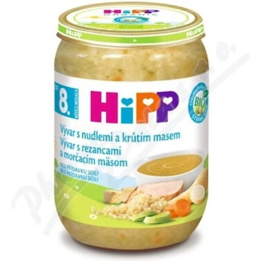 VIVAR HIPP BIO VIVAR A LA VIANDE DE TURQUOIS ET A LA VIANDE DE TURQUOIS 1×190g, starter, bouillon