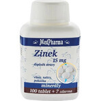 MedPharma ZINOC 25 mg Forte 1×107 tbl, (gluconato de zinc)