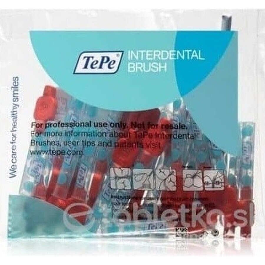 TOOTH K TEPE ID-B ID-B 0,5 25KS CERVENA INTERDENTAL 1×25 stuks, interdentale tandenborstel