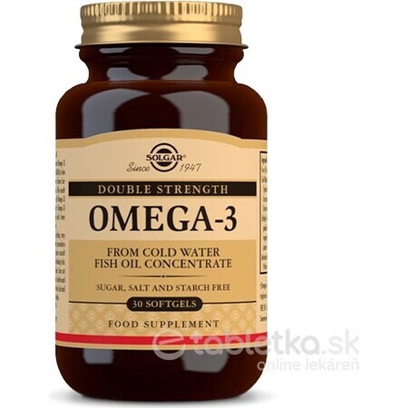 Solgar Omega-3 Dubbel Sterkte Koudwater Visolie 30 capsules 1×30 tbl