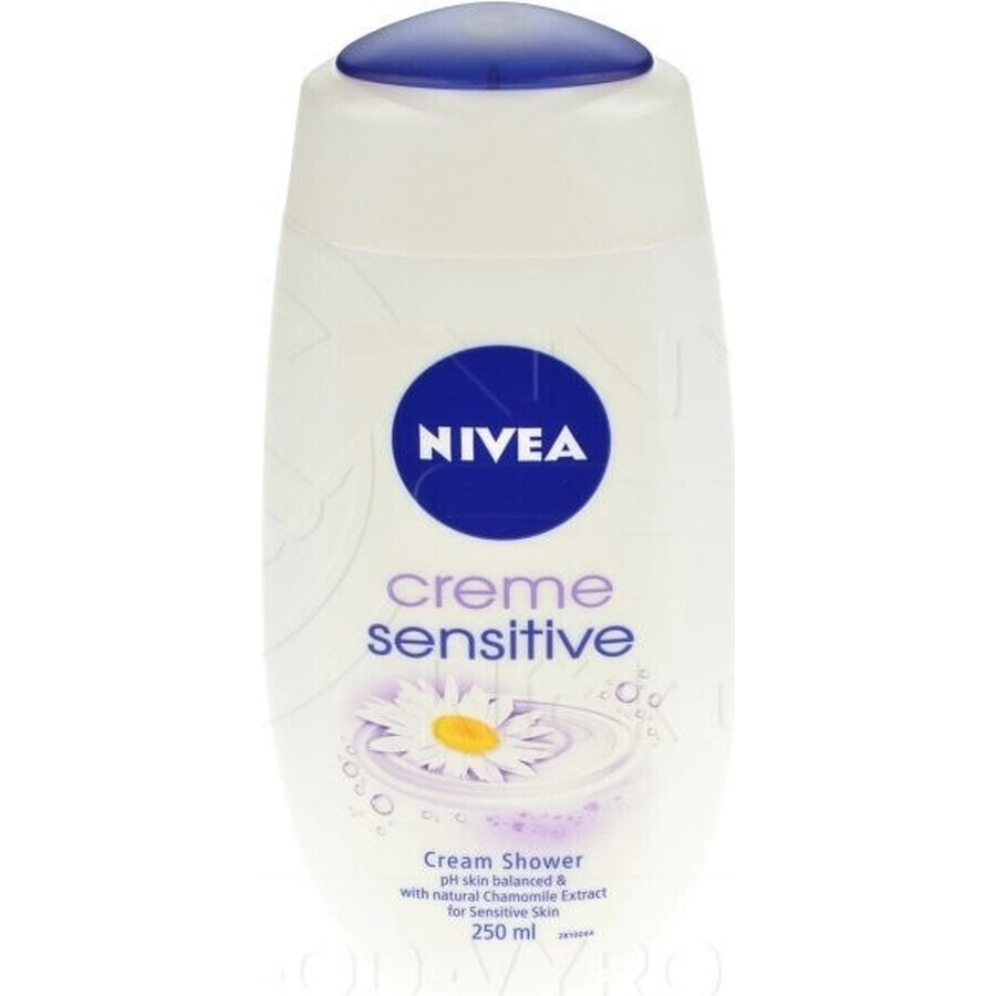 NIVEA Gel de duș Creme Sensitive 250ml 1×250 ml, hidratează pielea