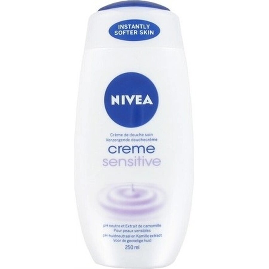 NIVEA Gel de duș Creme Sensitive 250ml 1×250 ml, hidratează pielea