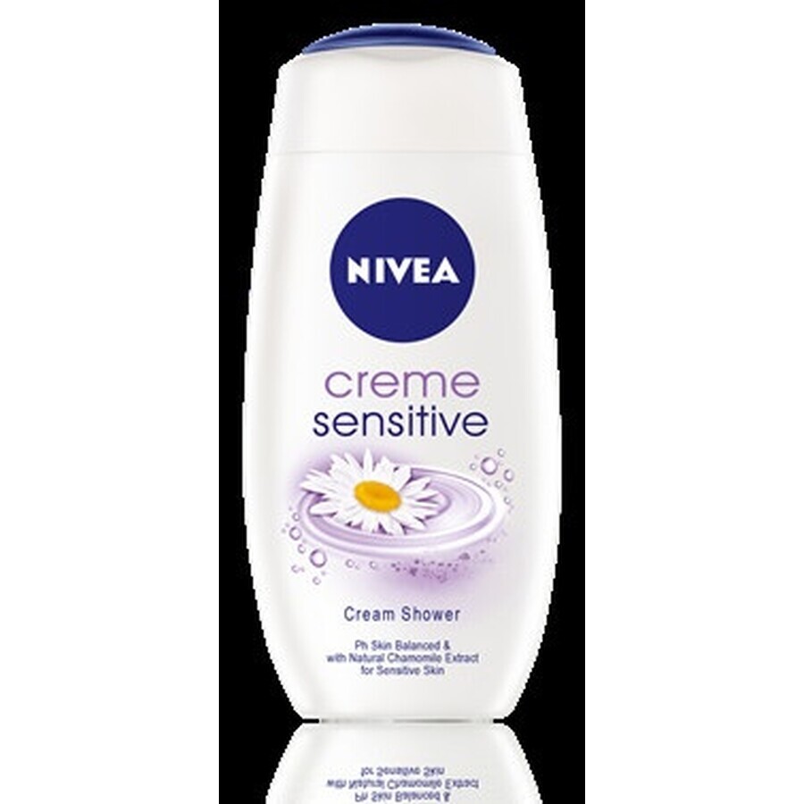 NIVEA Gel de duș Creme Sensitive 250ml 1×250 ml, hidratează pielea