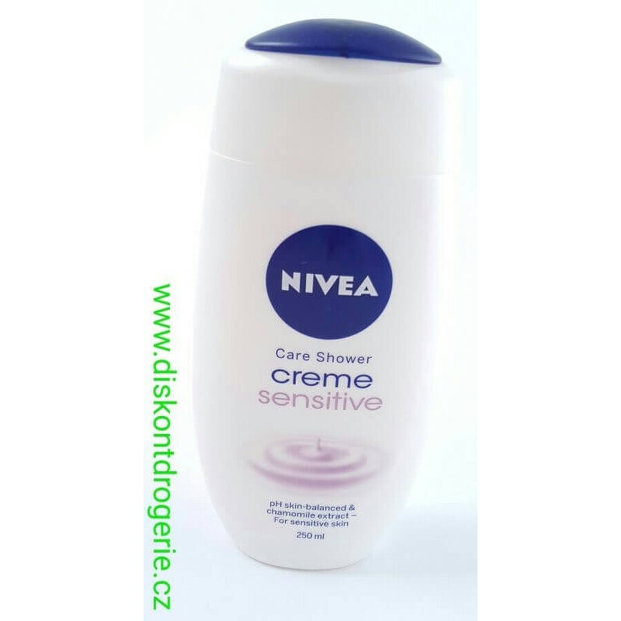 NIVEA Gel de duș Creme Sensitive 250ml 1×250 ml, hidratează pielea