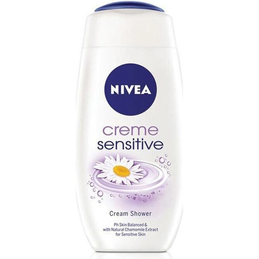 NIVEA Gel de duș Creme Sensitive 250ml 1×250 ml, hidratează pielea