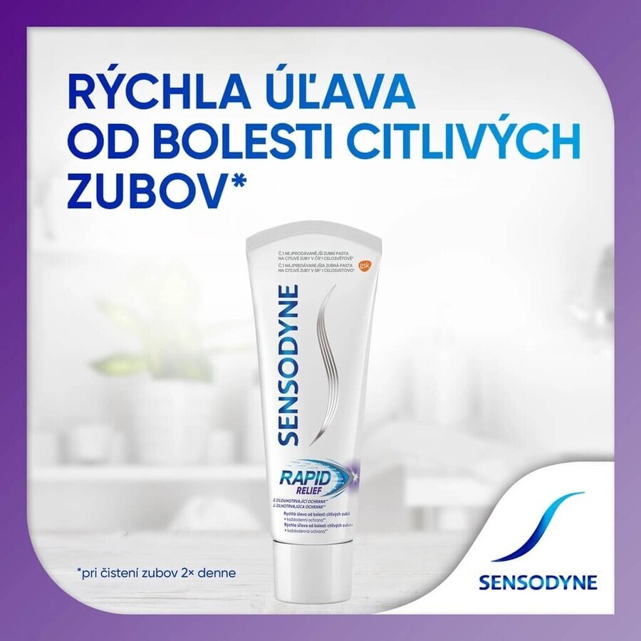 Sensodyne Rapid 1x75 ml, toothpaste for sensitive toothache