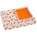 Manta infantil BÁRA 5284/423 75x100 naranja/plaid 1×1 ud, manta bebé