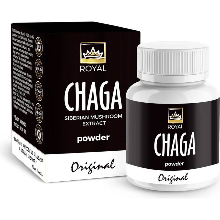 Royal Chaga Siberisch Chaga Poeder Extract 1×90g, voedingssupplement