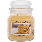 Village Candle Bougie parfumée en verre - Beurre d'érable - Sirop d'érable, medium 1×1 pc, bougie parfumée