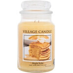 Village Candle Bougie parfumée en verre - Beurre d'érable - Sirop d'érable, medium 1×1 pc, bougie parfumée