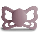 FRIGG Butterfly anatomic silicone pacifier Twilight Mauve, +6m 1×1 pc, silicone pacifier