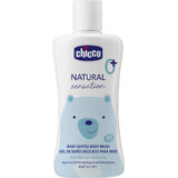 CHICCO Natural Sensation champú corporal con aloe y camomila 200ml, 0m+ 1×200 ml, champú corporal para niños