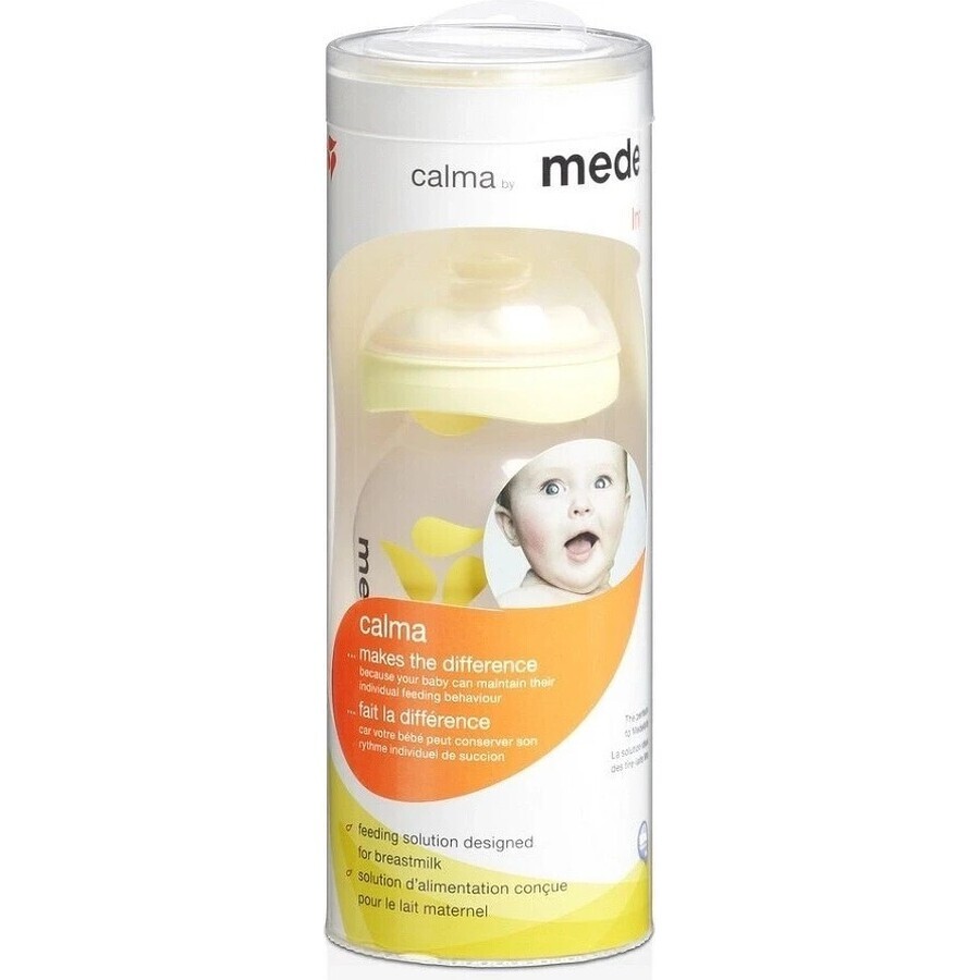 Medela biberón para bebés lactantes Calma - con biberón 150 ml 1×150 ml, biberón para bebés lactantes