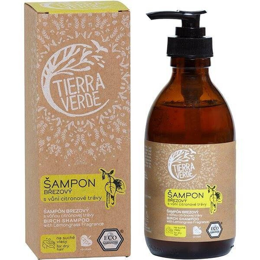 Tierra Verde Shp Brezovy Vona Citron Grass 1×230 ml, șampon condiționat pentru păr uscat