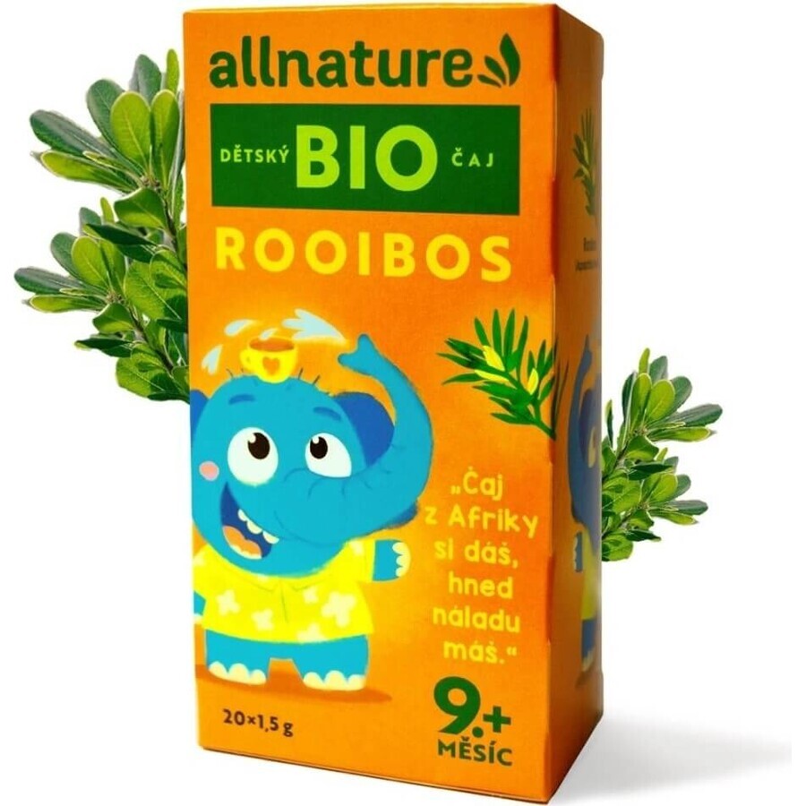 Allnature Organic Children's Tea Rooibos 20×1,5 g, tisana