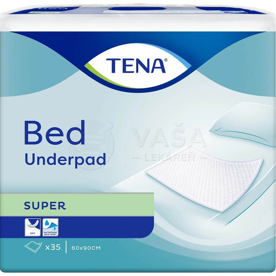 TENA Bed Super 1×35 unidades, absorbentes, 60x90 cm