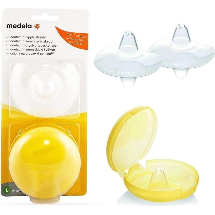 Medela Tapones de lactancia Contact - M (20 mm) 1×1 ud, Tapones de lactancia