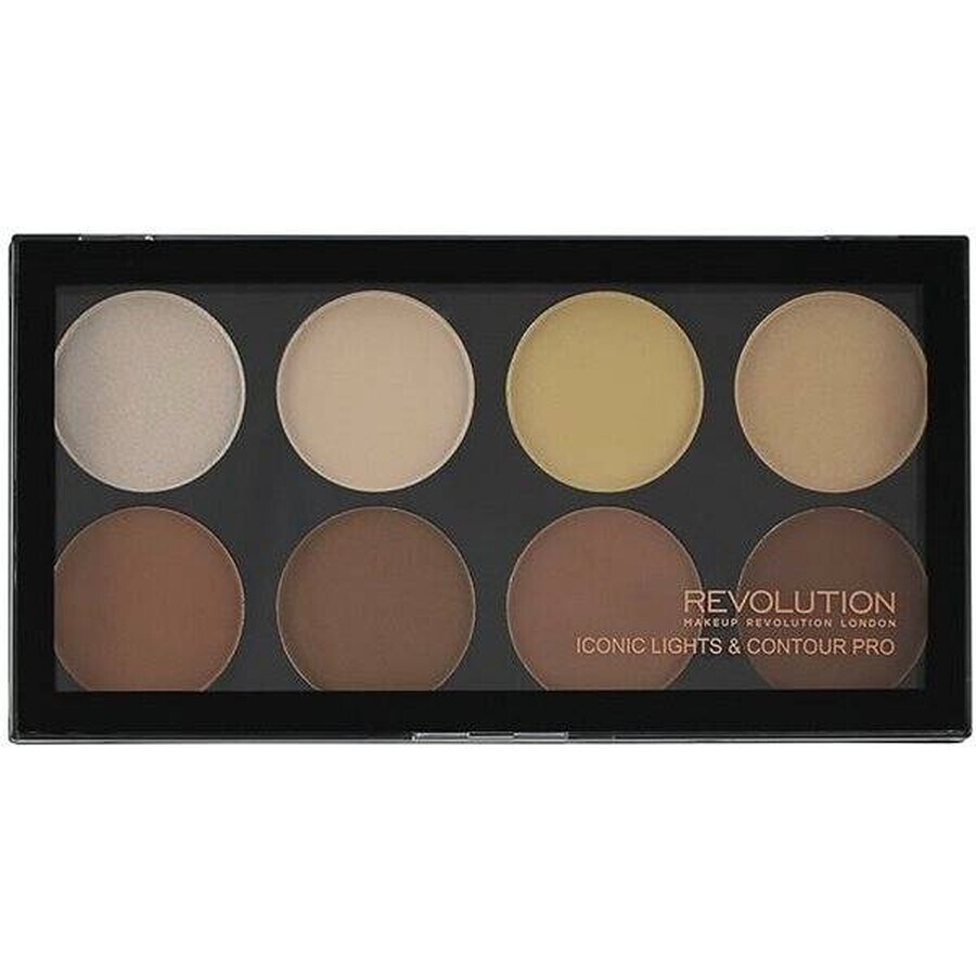 Revolution, Iconic Lights & Contour Pro, paleta de contorno de 1×13 g