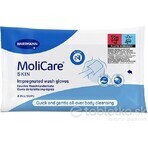 MoliCare SKIN Guanti da lavaggio imbevuti 1×8 pz, gamma blu