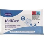 MoliCare SKIN Guanti da lavaggio imbevuti 1×8 pz, gamma blu